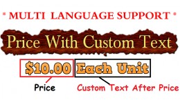 Price Custom Text