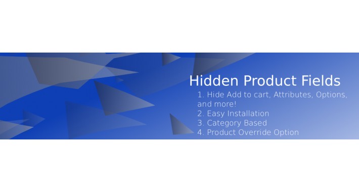 Hidden Product Fields