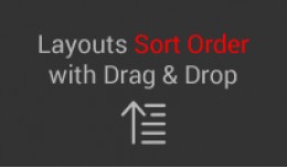 Layouts Sort Order with Drag & Drop