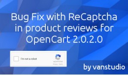 reCaptcha in reviews oc2.0.2.0