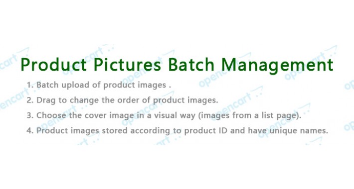 Product pictures batch management