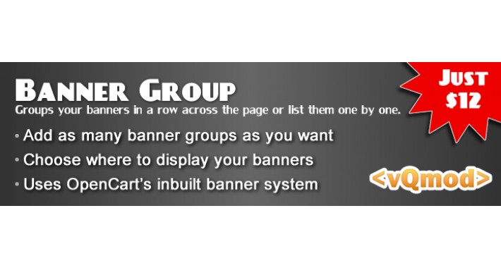 Banner Group - Display your banners in a row