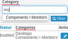 ADMIN: Add Category Filter and Categories Column..