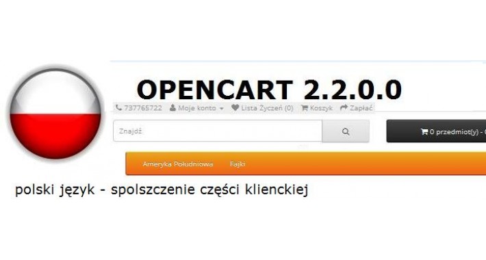 język polski polish for opencart 2.2.0.0