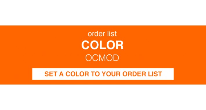 Order List Color - Label (OCMOD)
