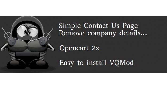 Simple contact page - Remove company details