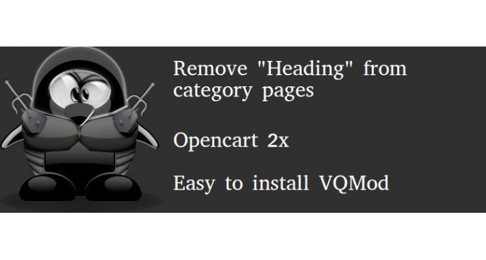 Remove "Heading" from category pages