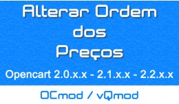 Alterar Ordem dos Preços - OCMOD/Vqmod