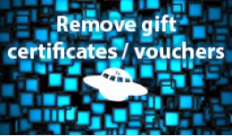 Remove gift certificates / vouchers