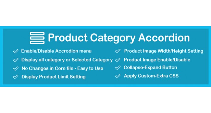 Product Category Accordion