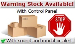 Warning Stock Available! - Modal - Alert - Sound