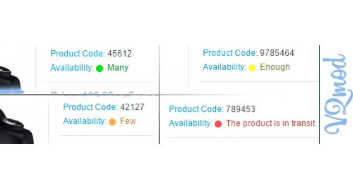 Module «Products Quantity Indicators [VQMod]»