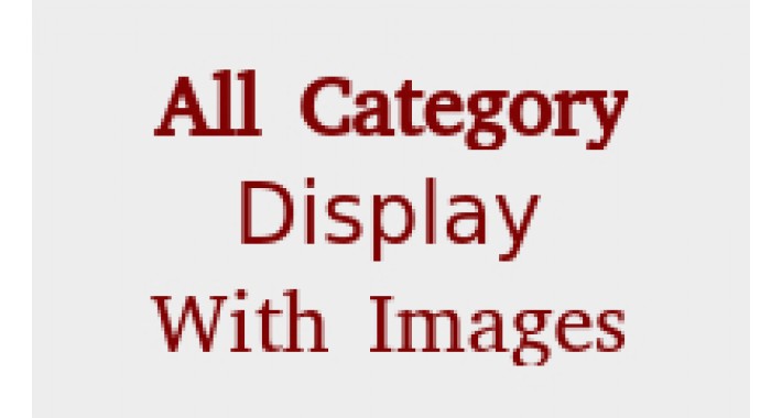 All Categories Display With Images
