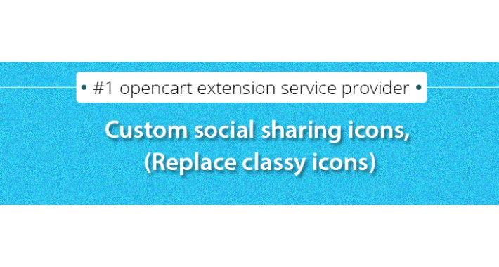 Custom social sharing icons, (Replace classy icons)