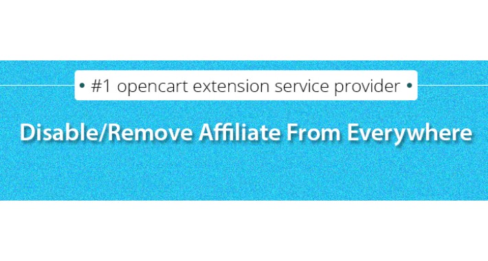 Disable - Remove Affilate From Everywhere