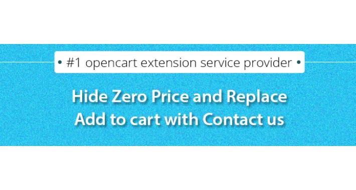 Hide Zero Price and Replace Add to cart with Contact us
