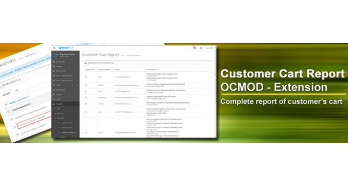 Admin - Customer Cart Report