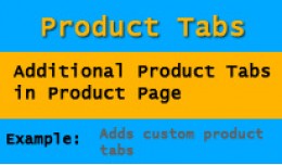 Additional Product Tabs