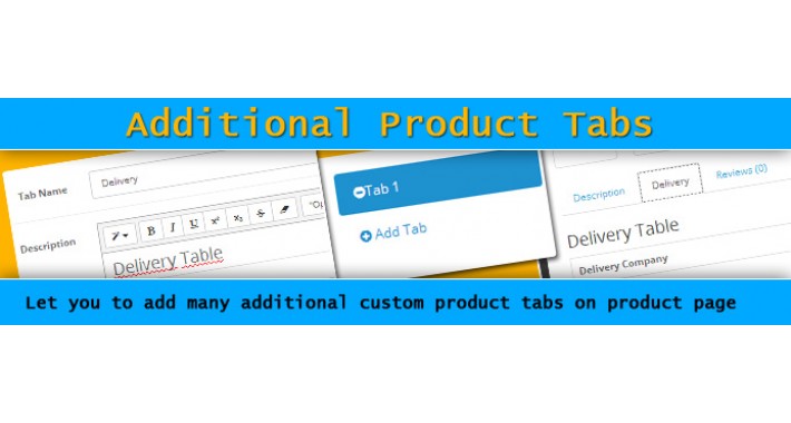 Additional Product Tabs
