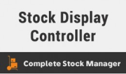 Stock Display Controller : 4 Features Pack