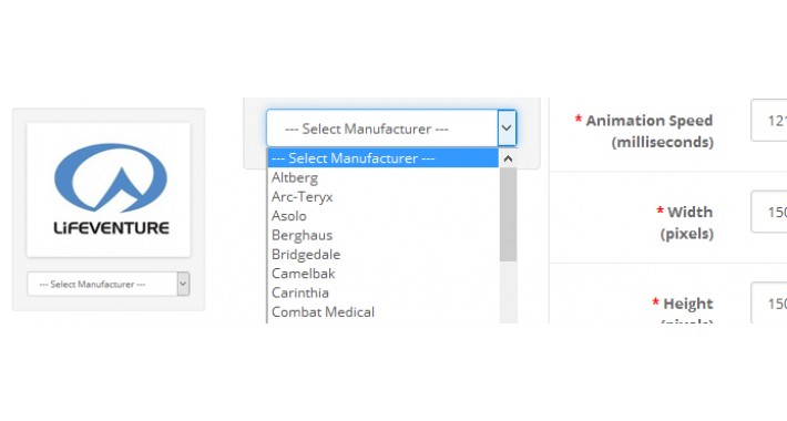 Manufacturer Module (Brand Slider/Select List)