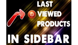 Last Viewed Products in Sidebar  - Last 6 Viewed