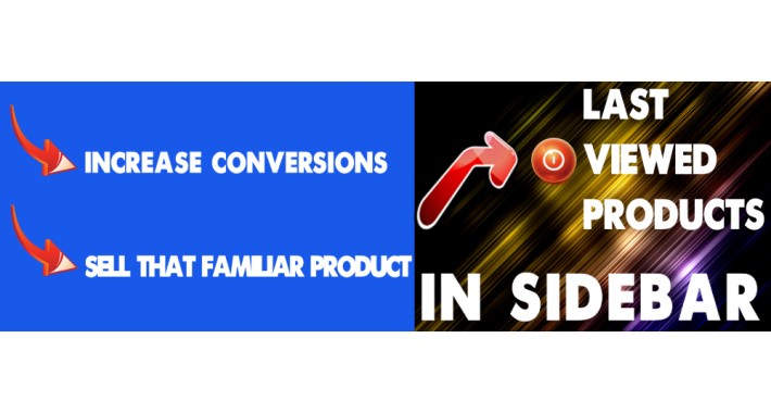 Last Viewed Products in Sidebar  - Last 6 Viewed