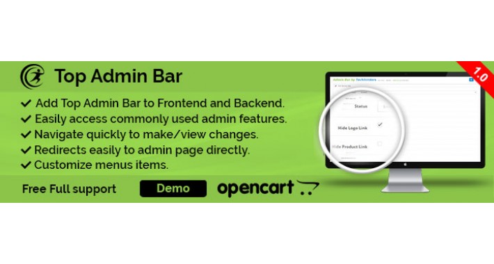 Top Admin Bar