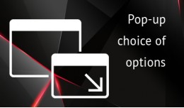 Pop-up choice of options 2x