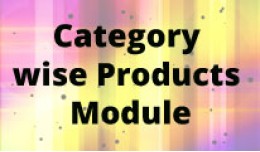 Category wise Products Module