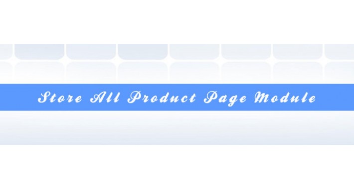 Store All Product List Page