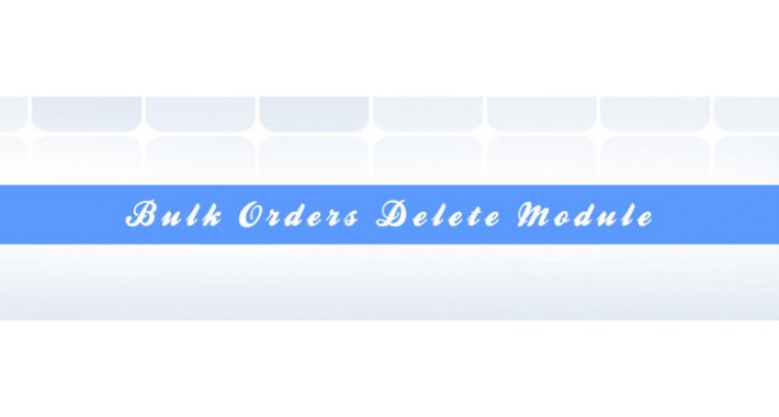 Delete Bulk Orders