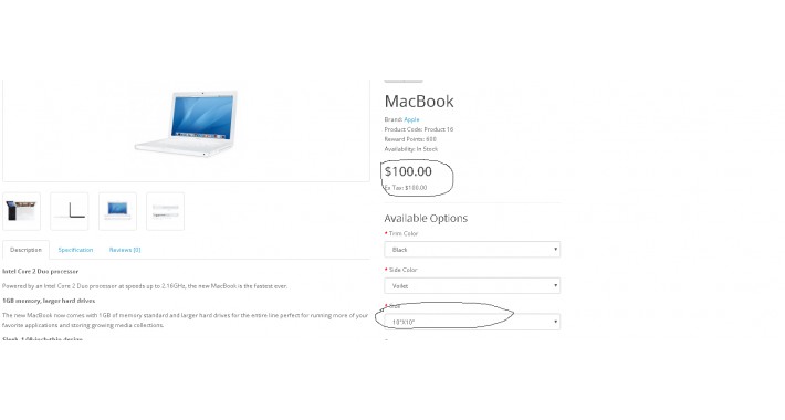 Live Update Product Price using Options Values