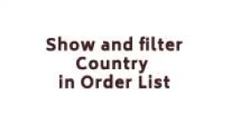 [vqmod] Show & Filter Country in Order List
