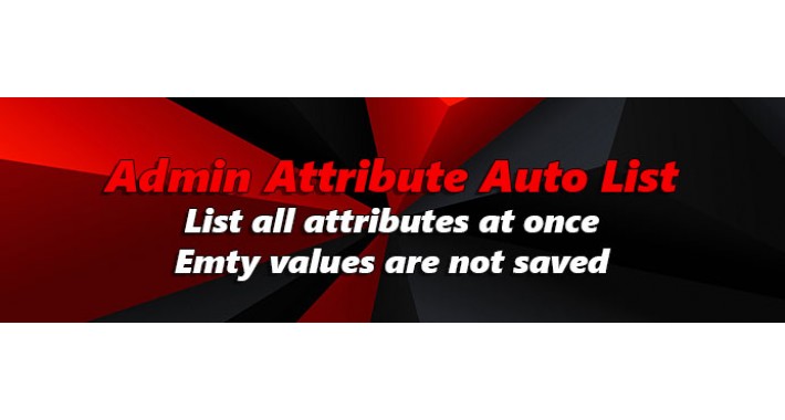 Admin Attribute Auto List