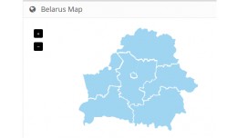 Map of Belarus with regions for admin