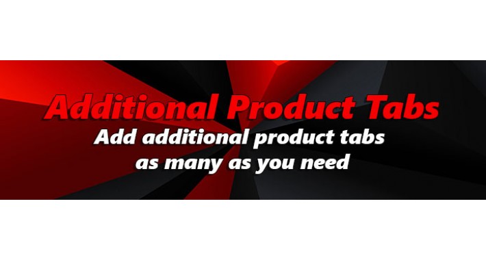 Additional Product tabs