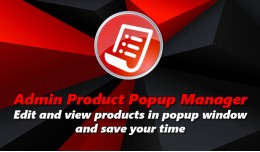 Admin Product Popup Manager