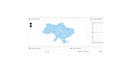 Map of Ukraine with regions for admin