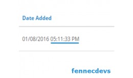 Time in orders list