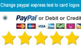 Change paypal express text on checkout to credit..