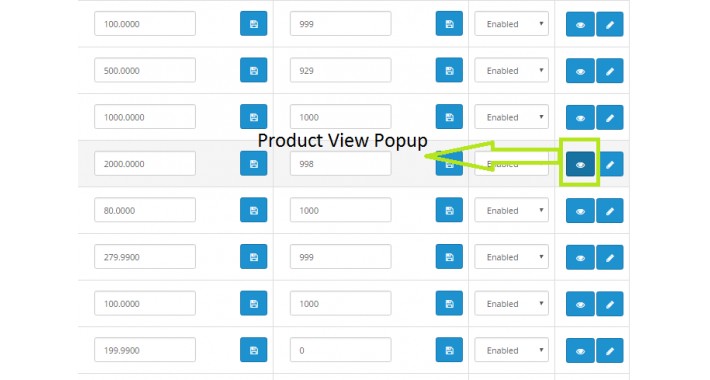 Quick Product View from backend (2.x)