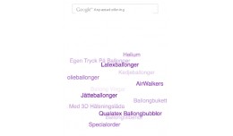 3D category tag cloud + google