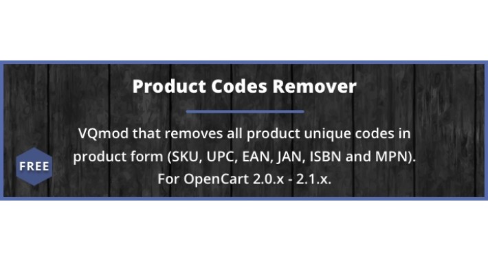 Product Unique Codes Remover