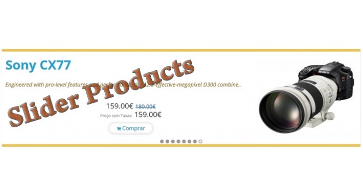Slider Produtos