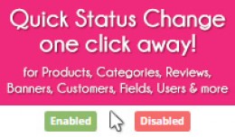 QUICK STATUS CHANGE FOR OPENCART 2