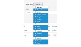 Order Statuses Multiple Selection (Admin)