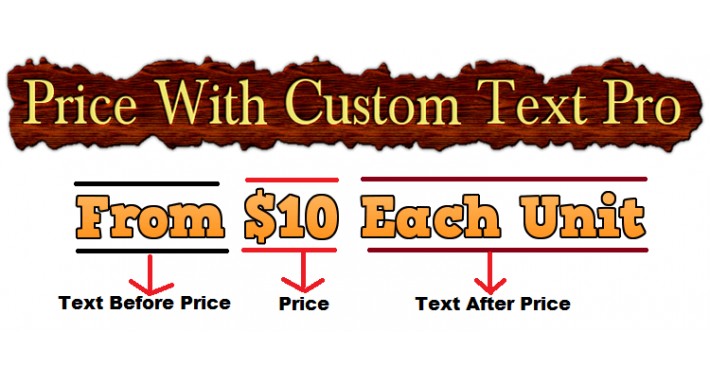 Price Custom Text Pro
