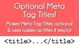OPTIONAL META TAG TITLES FOR OPENCART 2