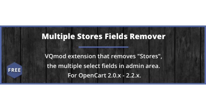 Multiple Stores Fields Remover